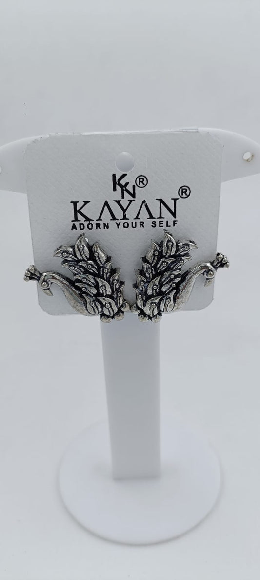 Silver-Plated Stone-Studded Earring in Munich