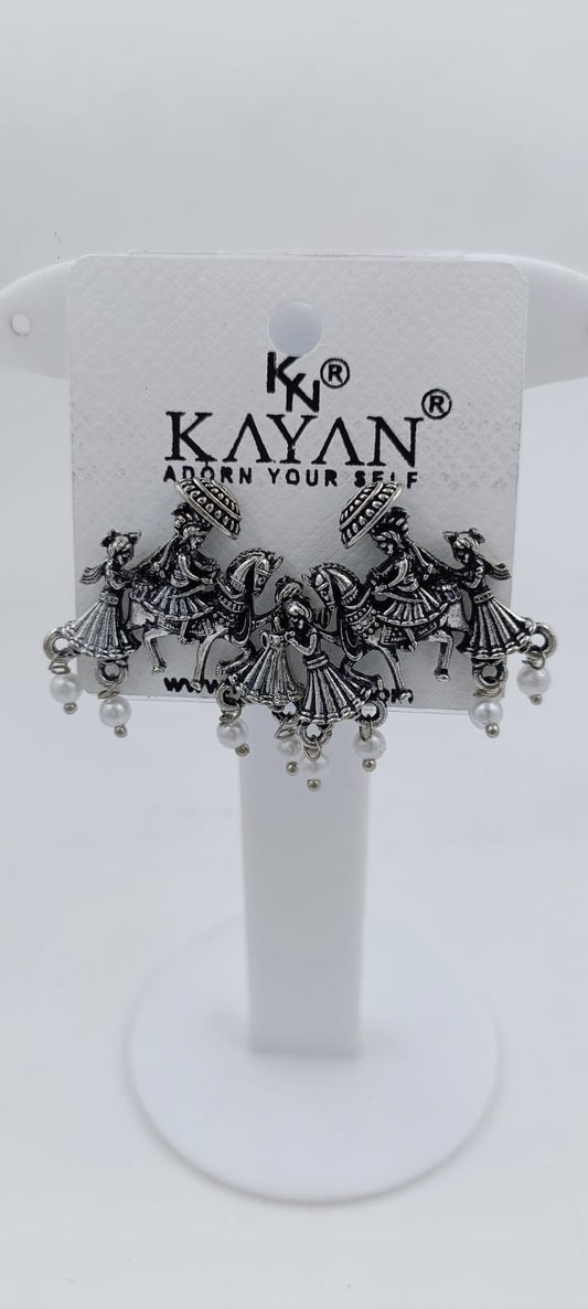 Silver Oxidised Earrings in Berlin