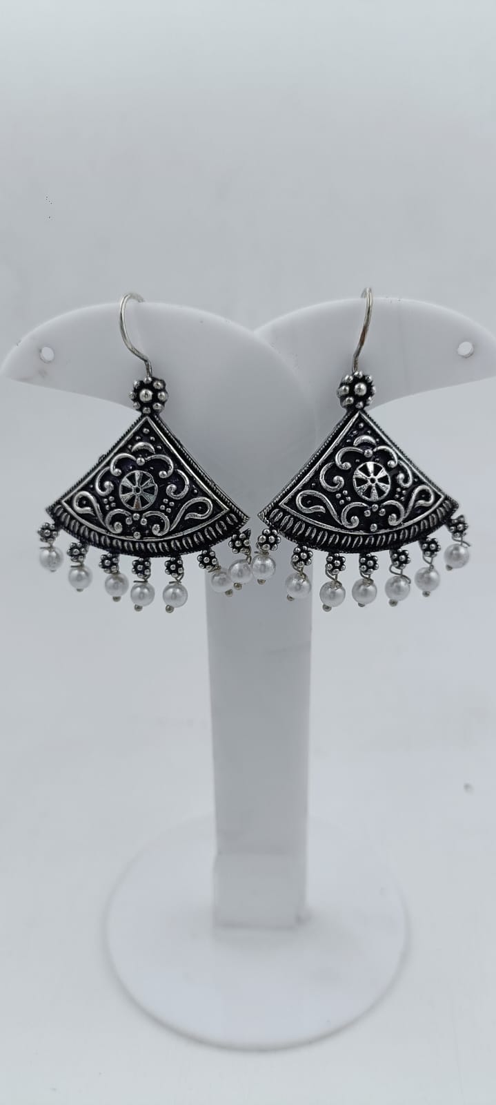 Silver oxidised Women earrings in Germany