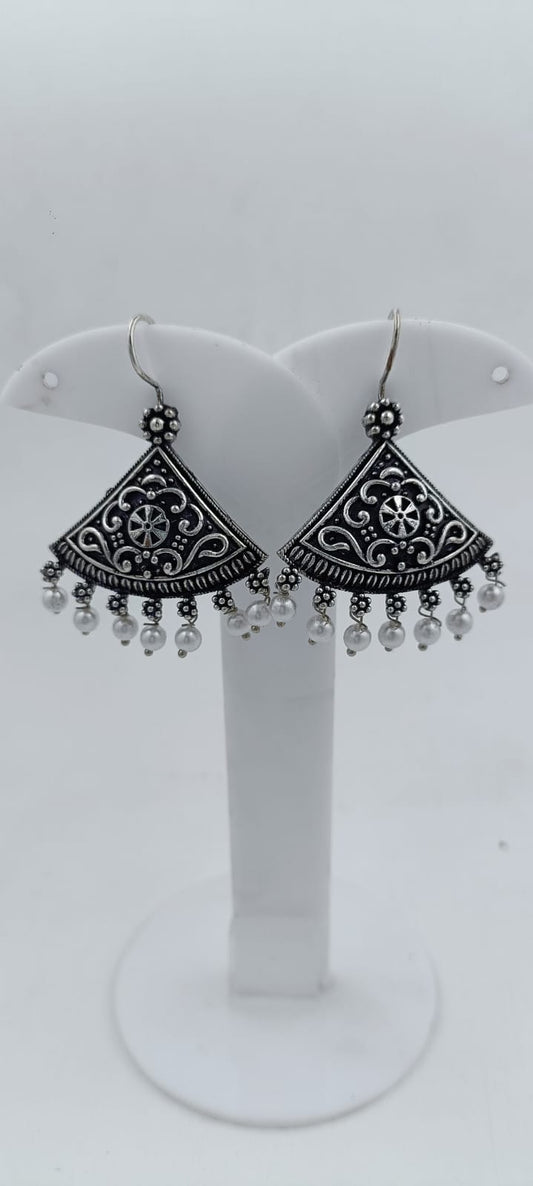 Silver oxidised Women earrings in Germany