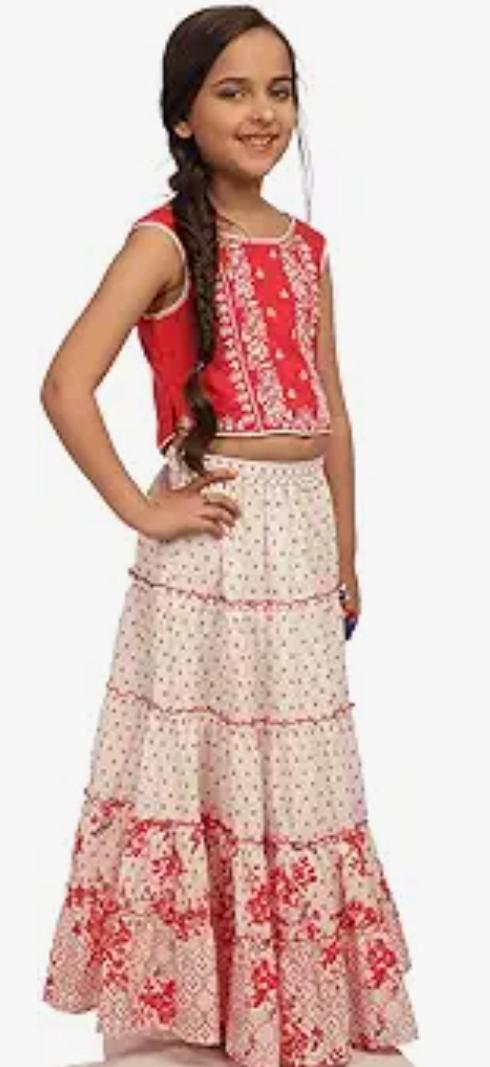 Girls Cotton Lehanga choli Set For Girls in Germany