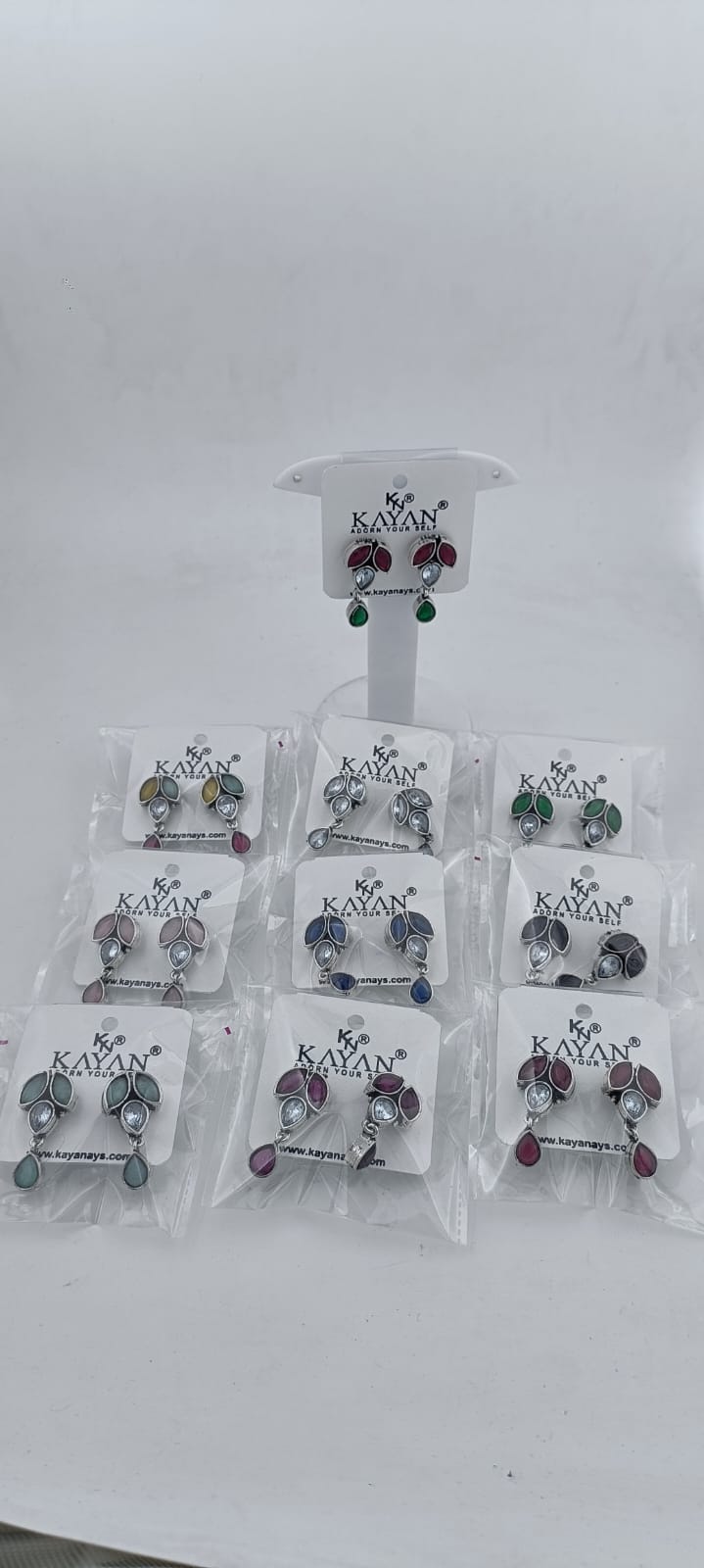 Leaf Shaped Drop Earrings in Munich