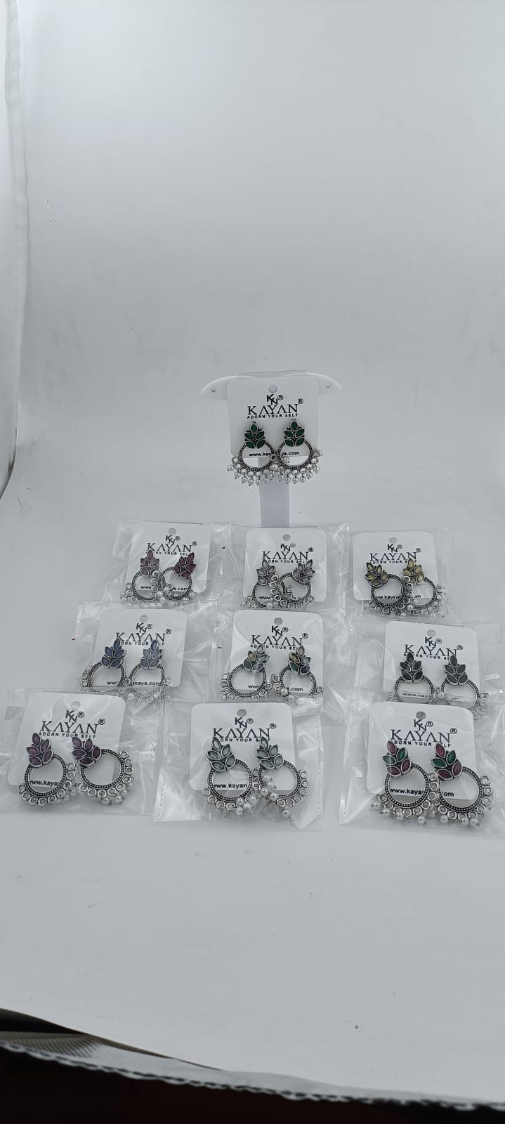 Oxidised Silver Ethnic Small Drop Earrings in Germany