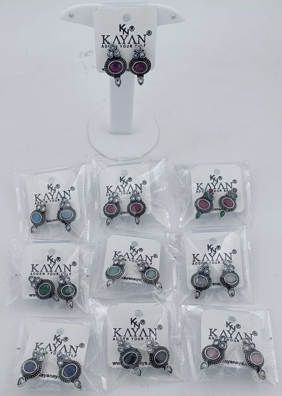 Silver cut stone Earring in Germany