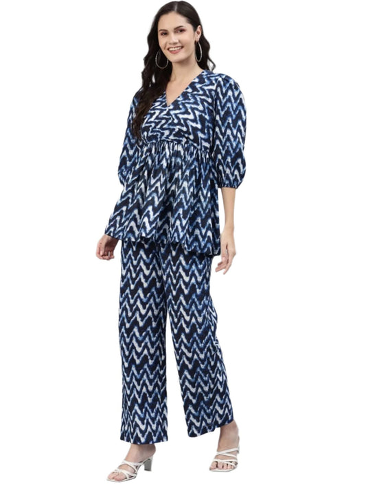 Women Co-Ord Set Chevron/Zig Zag Suit in Berlin