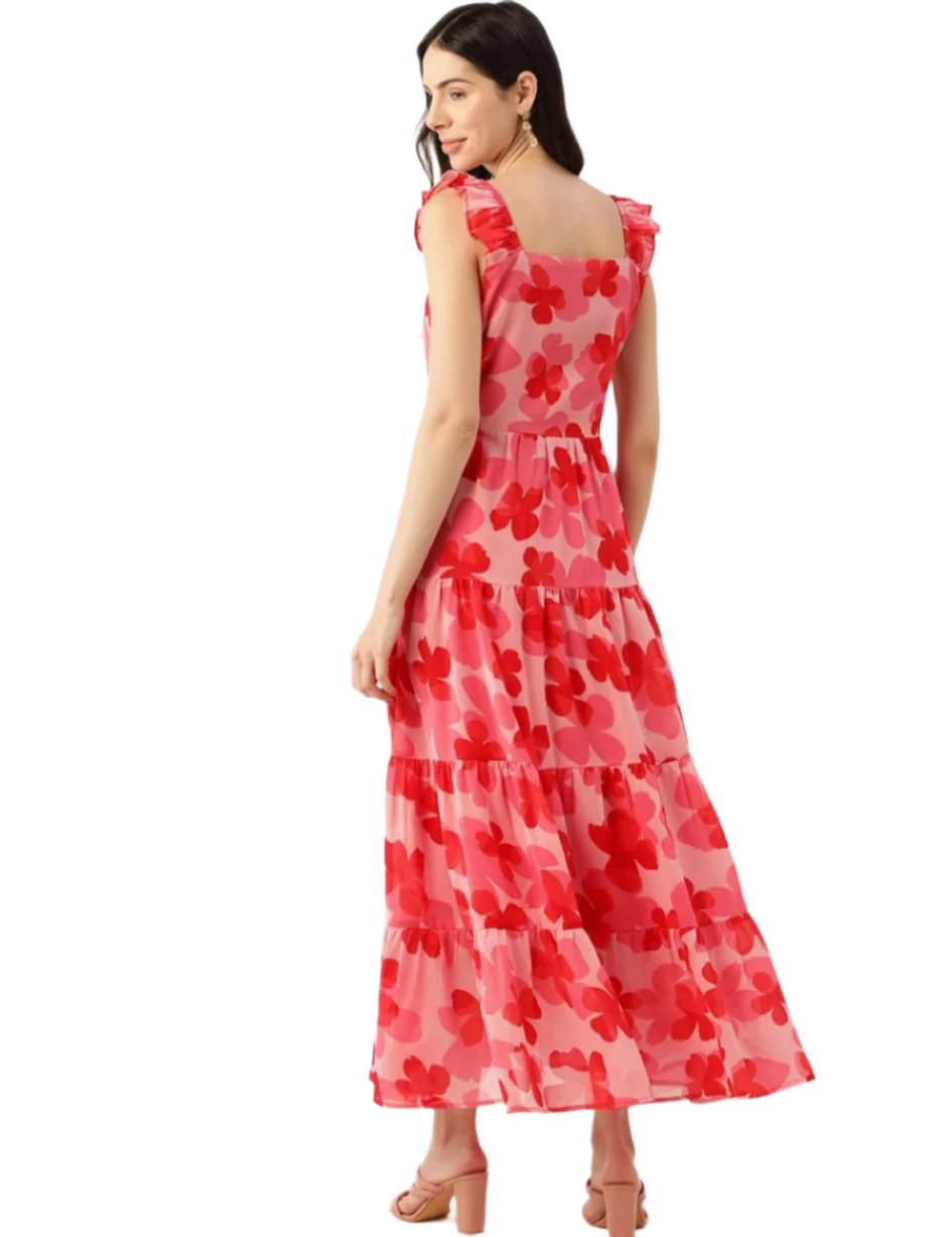 Women Fit and Flare Pink Dress in Germany