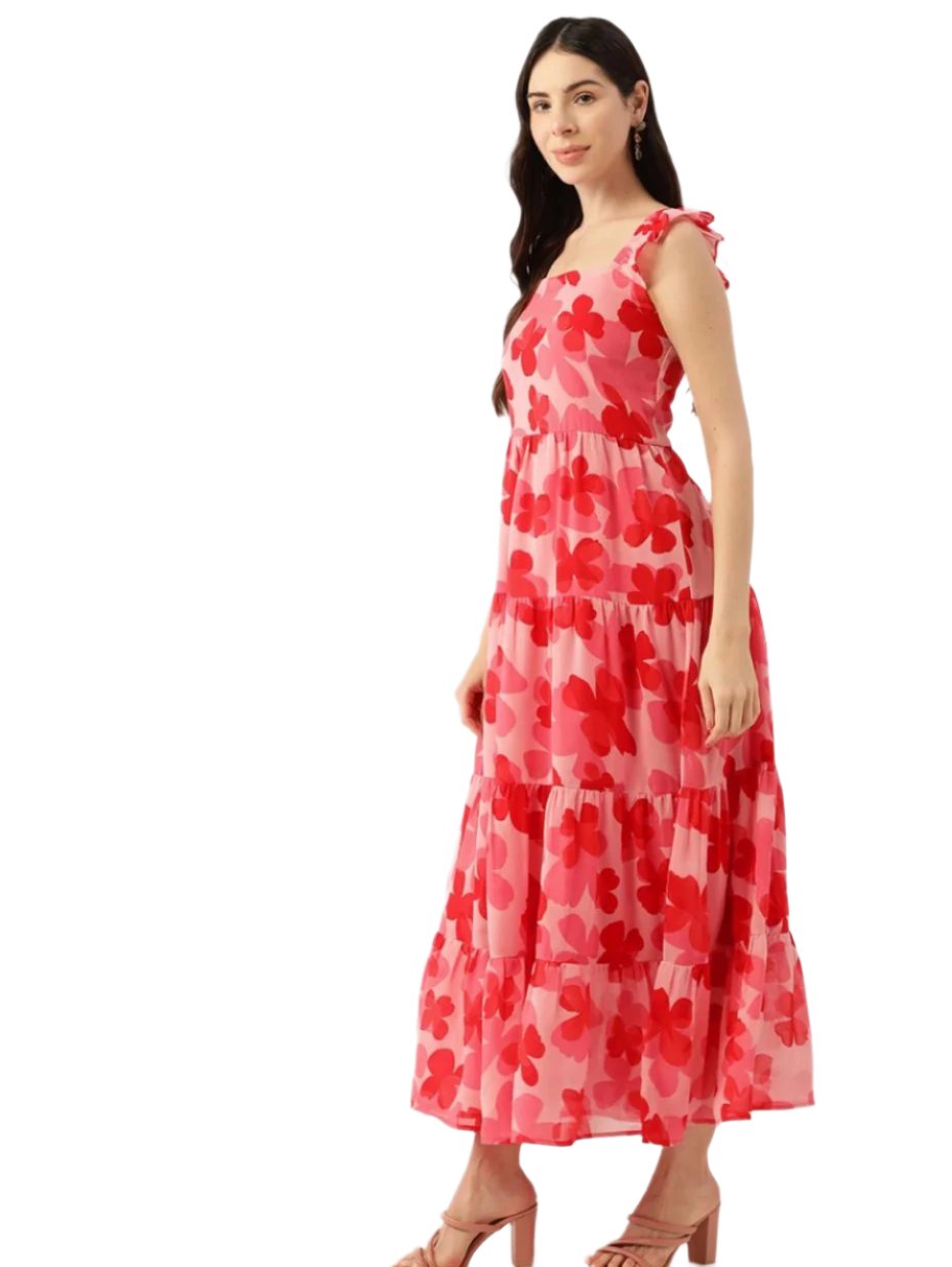 Women Fit and Flare Pink Dress in Germany
