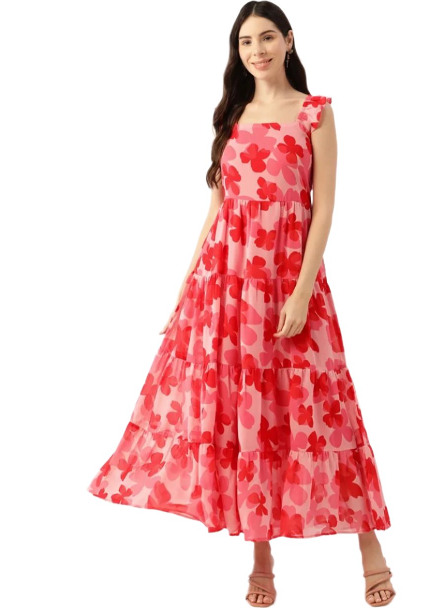 Women Fit and Flare Pink Dress in Germany
