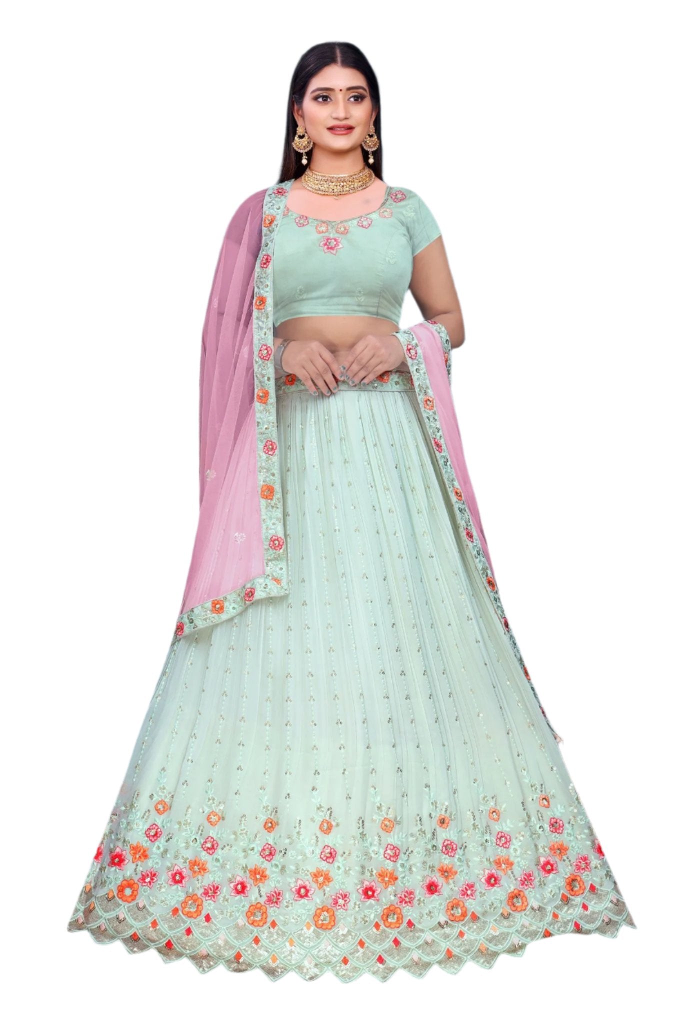 Fancy Satin Lehenga in Berlin