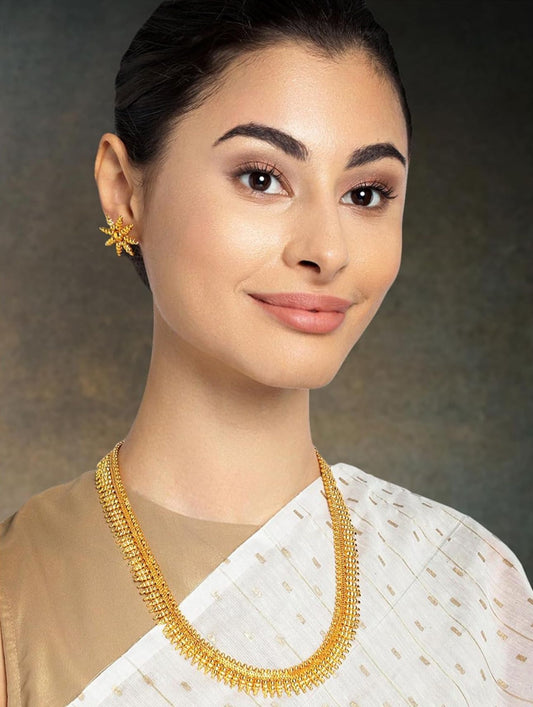 Gold Plated Maharani Haar Necklace with Earrings IN Germany
