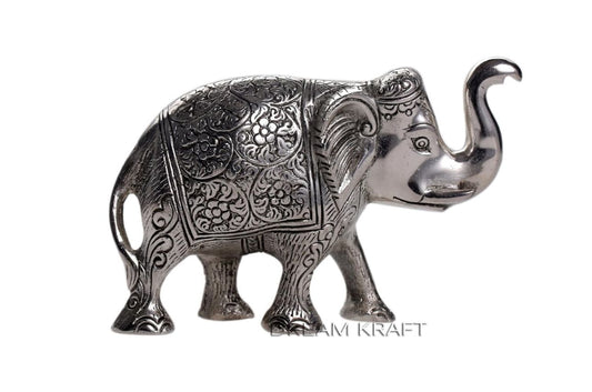 Metal Elephant Showpiece for Home Decor - Neha Couture Indian Fashion