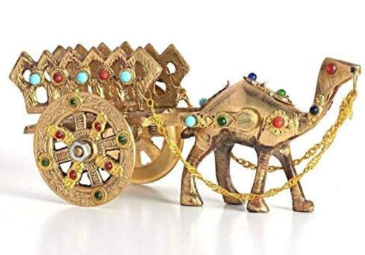 Home Decorative Rajasthani Gemstone Studded Metal Camel in Munich