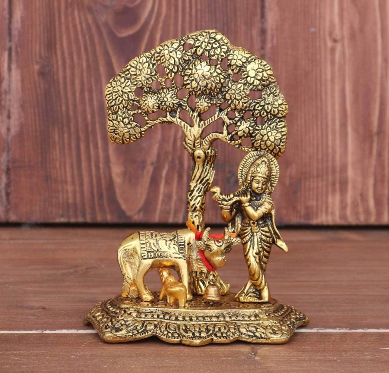 Home Decor & Gifts Metal Krishna With Cow in Munich