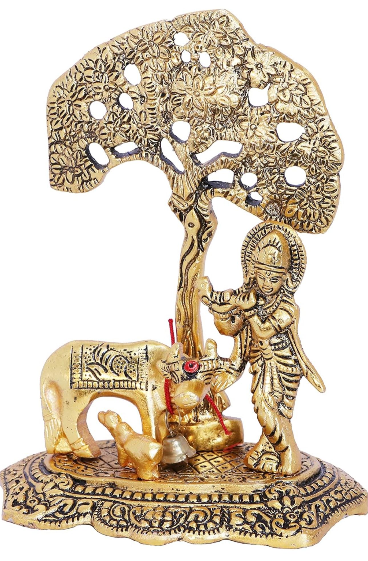 Home Decor & Gifts Metal Krishna With Cow in Munich