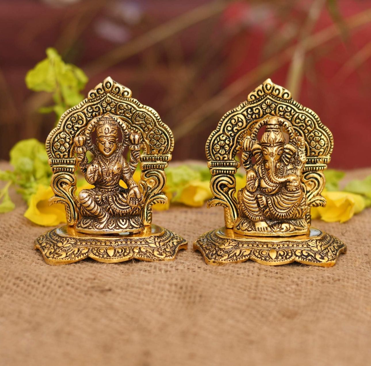 Laxmi Ganesh Set Idol Showpiece Metal in Germany