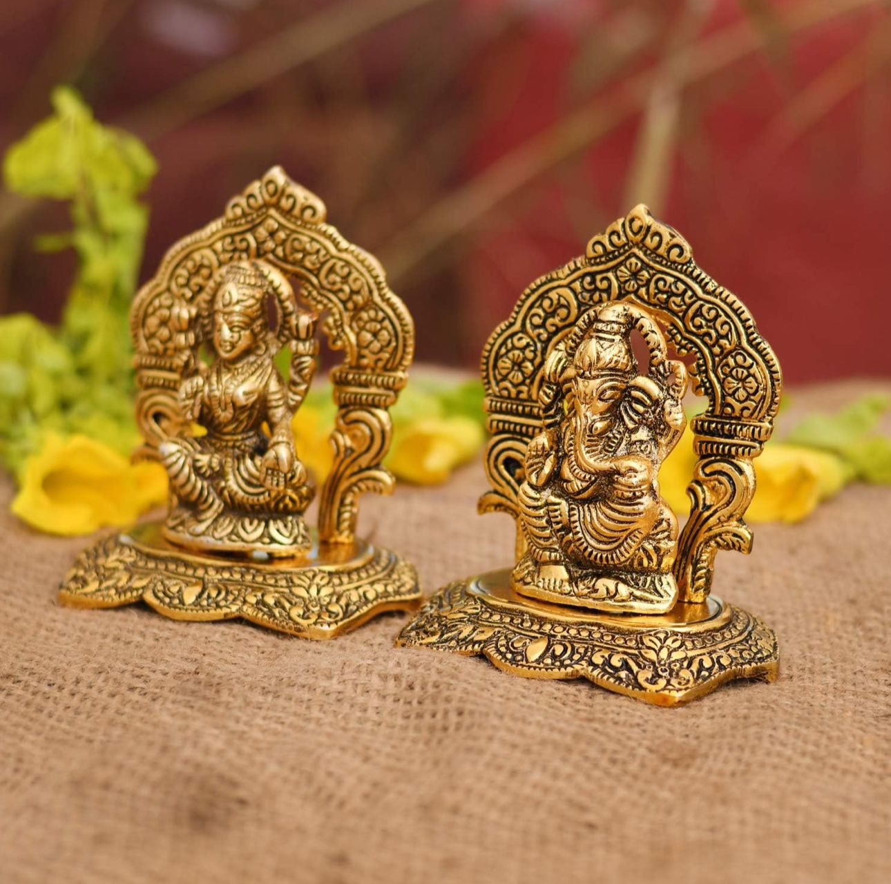 Laxmi Ganesh Set Idol Showpiece Metal in Germany