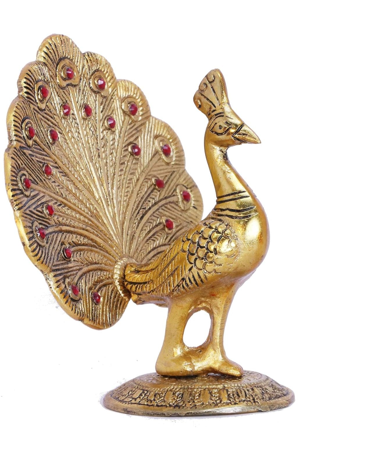 Peacock Metal Statue,Gold Plated Peacock Showpiece Idol for Home Decorative in Berlin