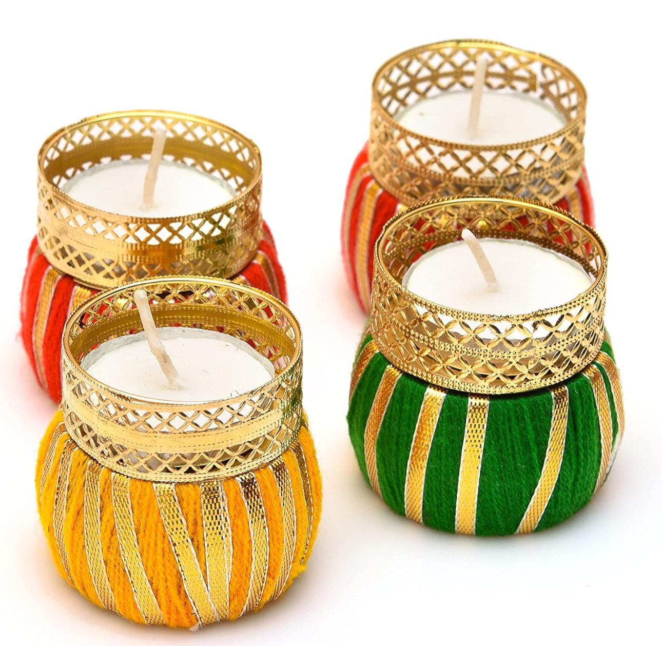 Dholak Diwali Diya \ Tealight Holder Handcrafted Candle Stand in Berlin