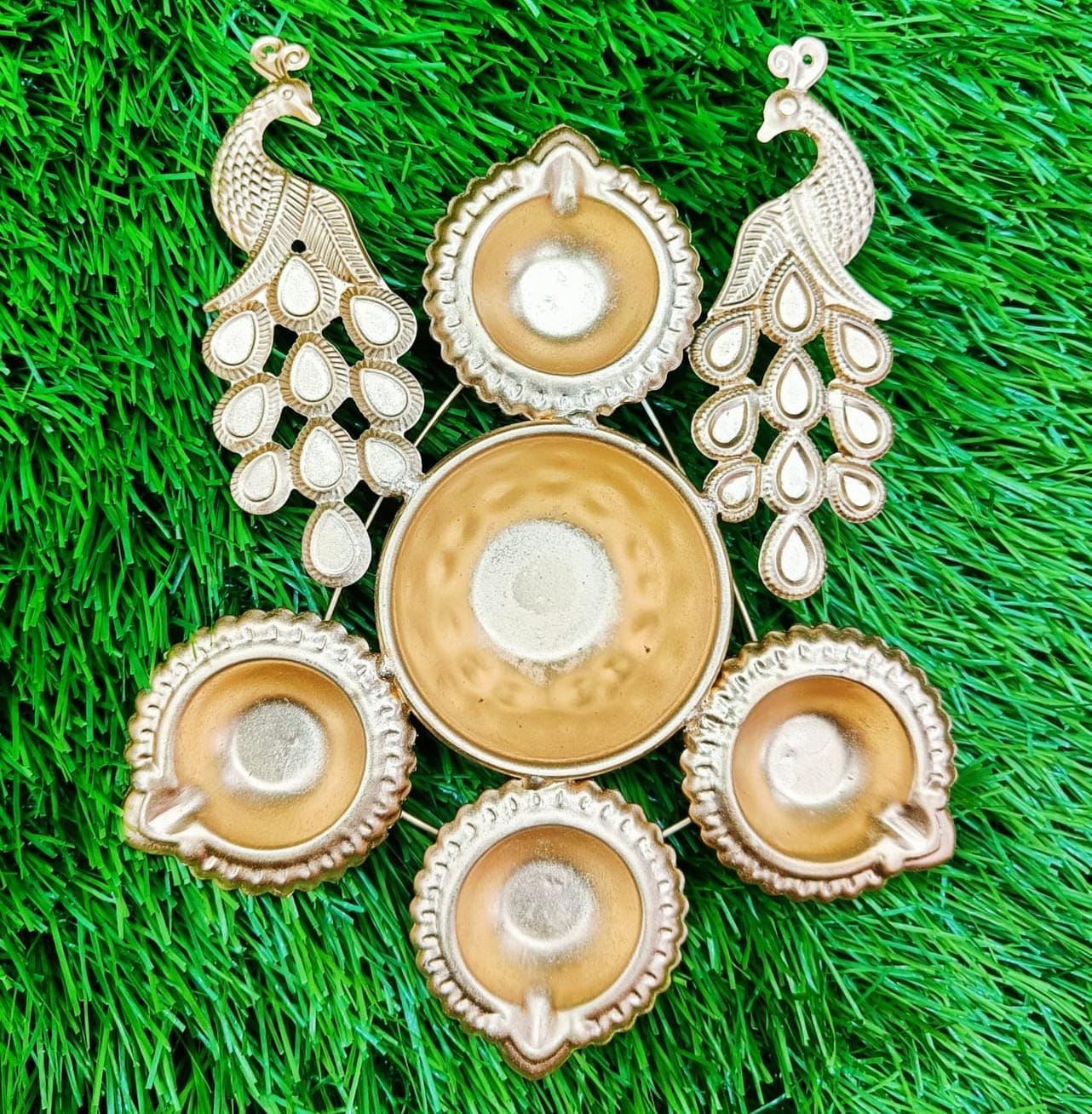 Peacock Pooja Diya Urli with Luxurious and Ornate Design in Germany (Copy)