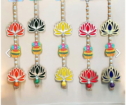 Wooden Kalash & Lotus Hanging in Germany