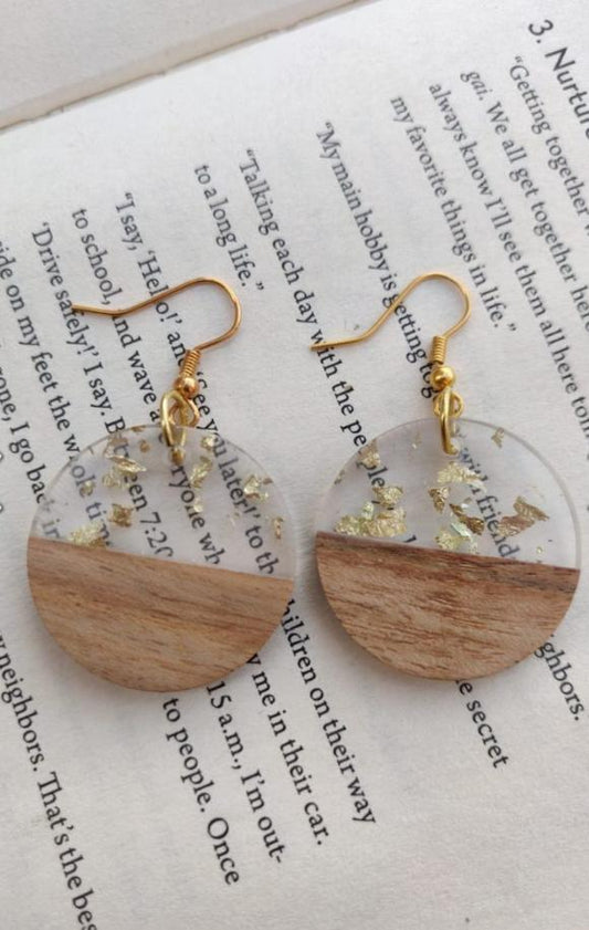 Wooden dangler Earring in Germany
