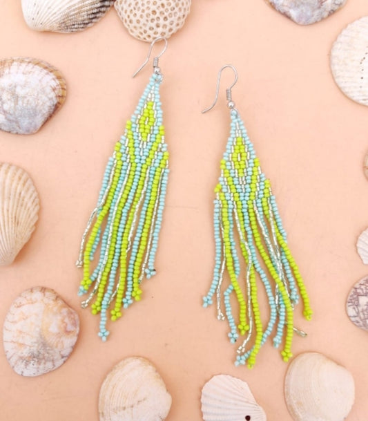 Beaded Earring Neon Color in Berlin