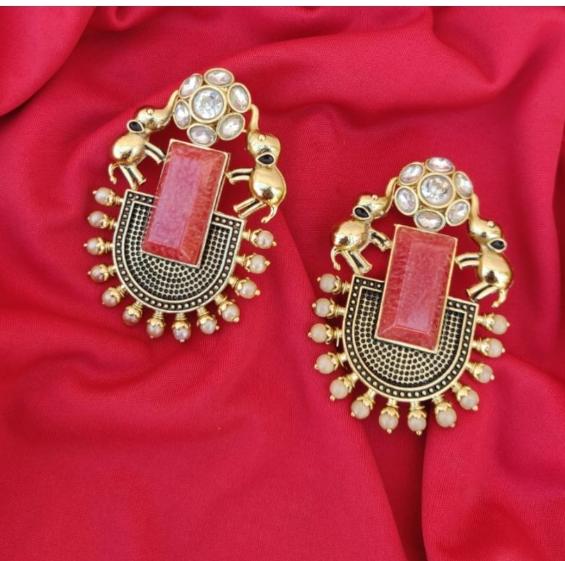 Antique Stone Studs Earrings in Germany
