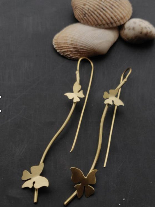 Butterfly Threader Earrings in Munich