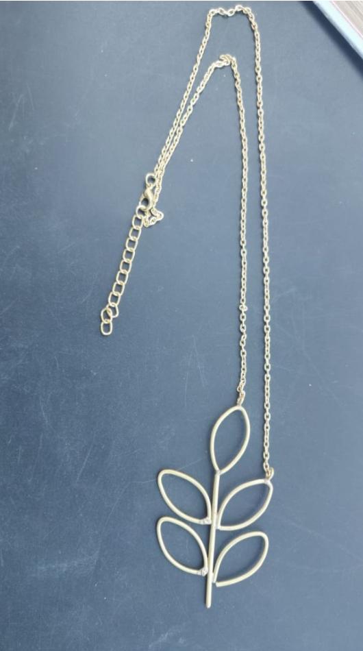 Gold Plated Long Chain Brass Handmade Necklace in Berlin