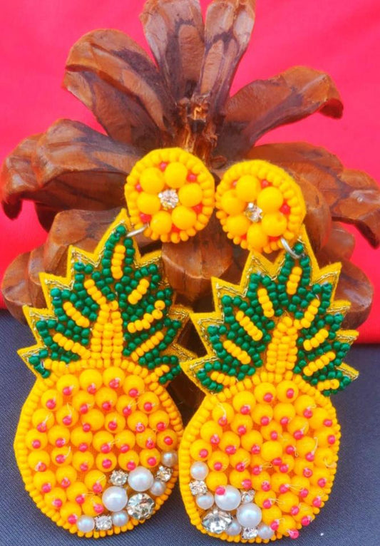 Handmade Embroidery Earrings in Germany