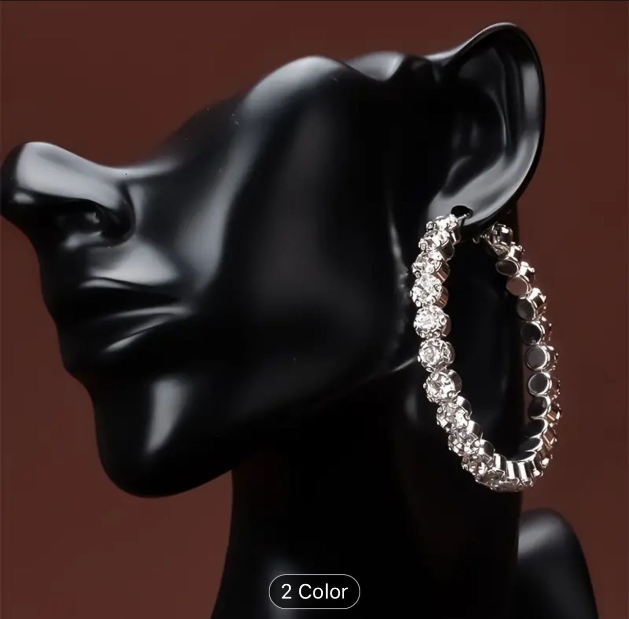 Trendy Design Hoop Earrings Silver in Berlin