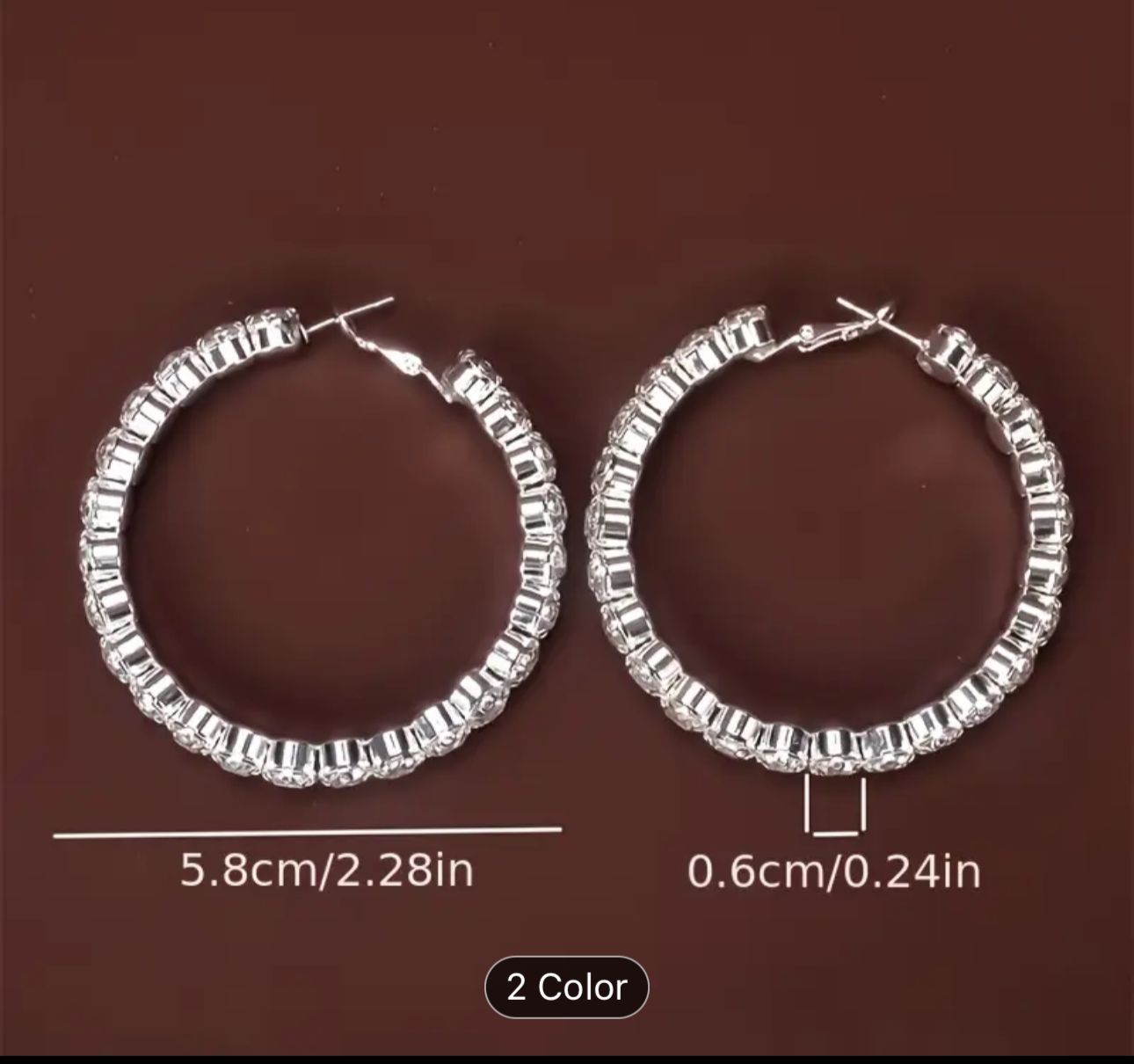 Trendy Design Hoop Earrings Silver in Berlin