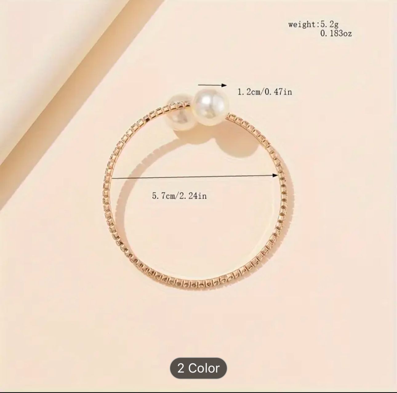 Trendy Rhinestone Gold Plated Pearl Bracelets in Berlin
