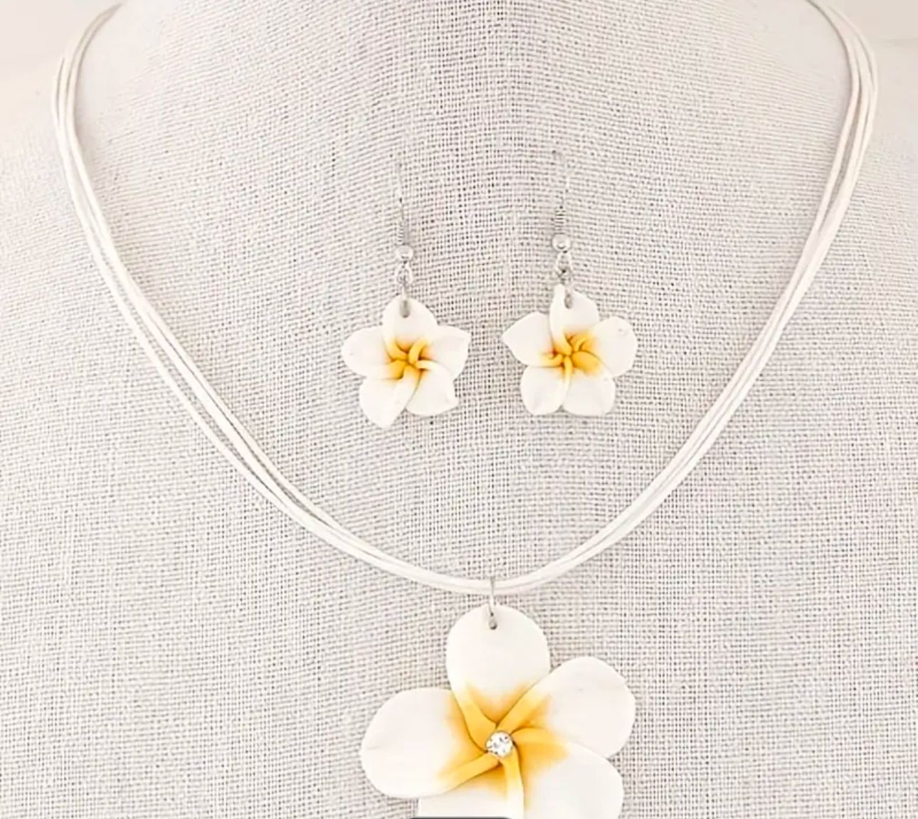 Polymer Clay Flower Necklace Sets with Dangle Earing Women Girl in Germany