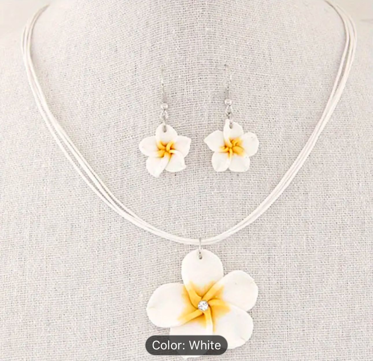 Polymer Clay Flower Necklace Sets with Dangle Earing Women Girl in Germany
