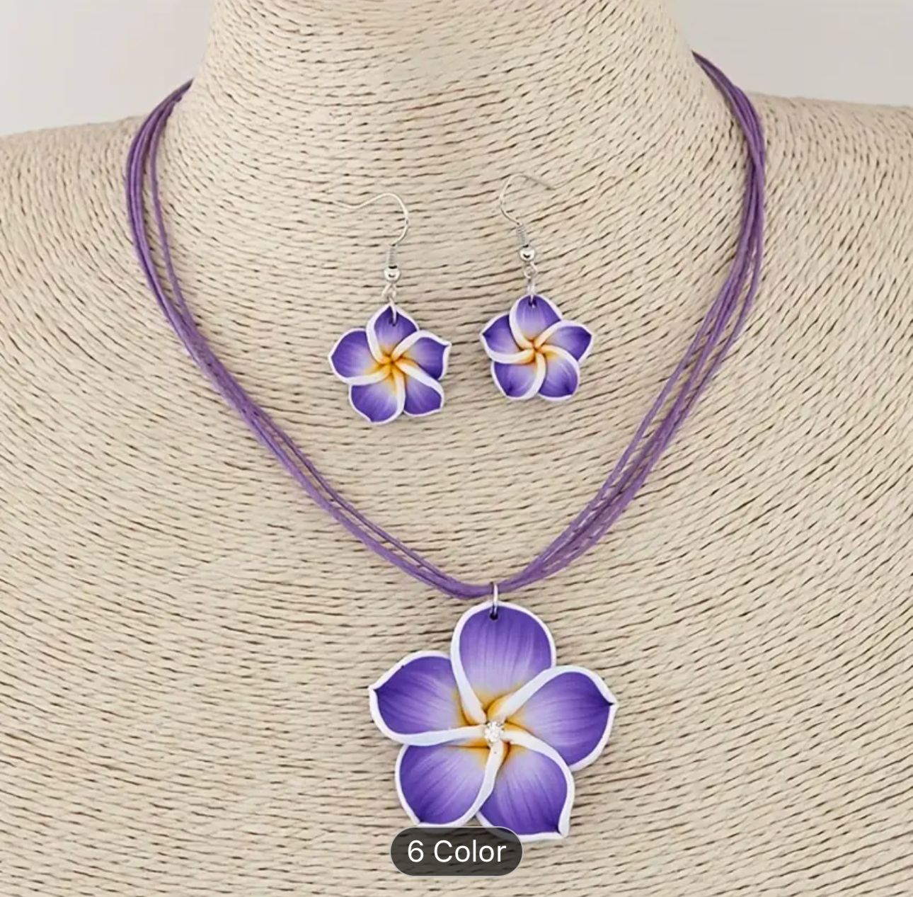 Polymer Clay Flower Necklace Sets with Dangle Earing Women Girl in Germany (Copy)