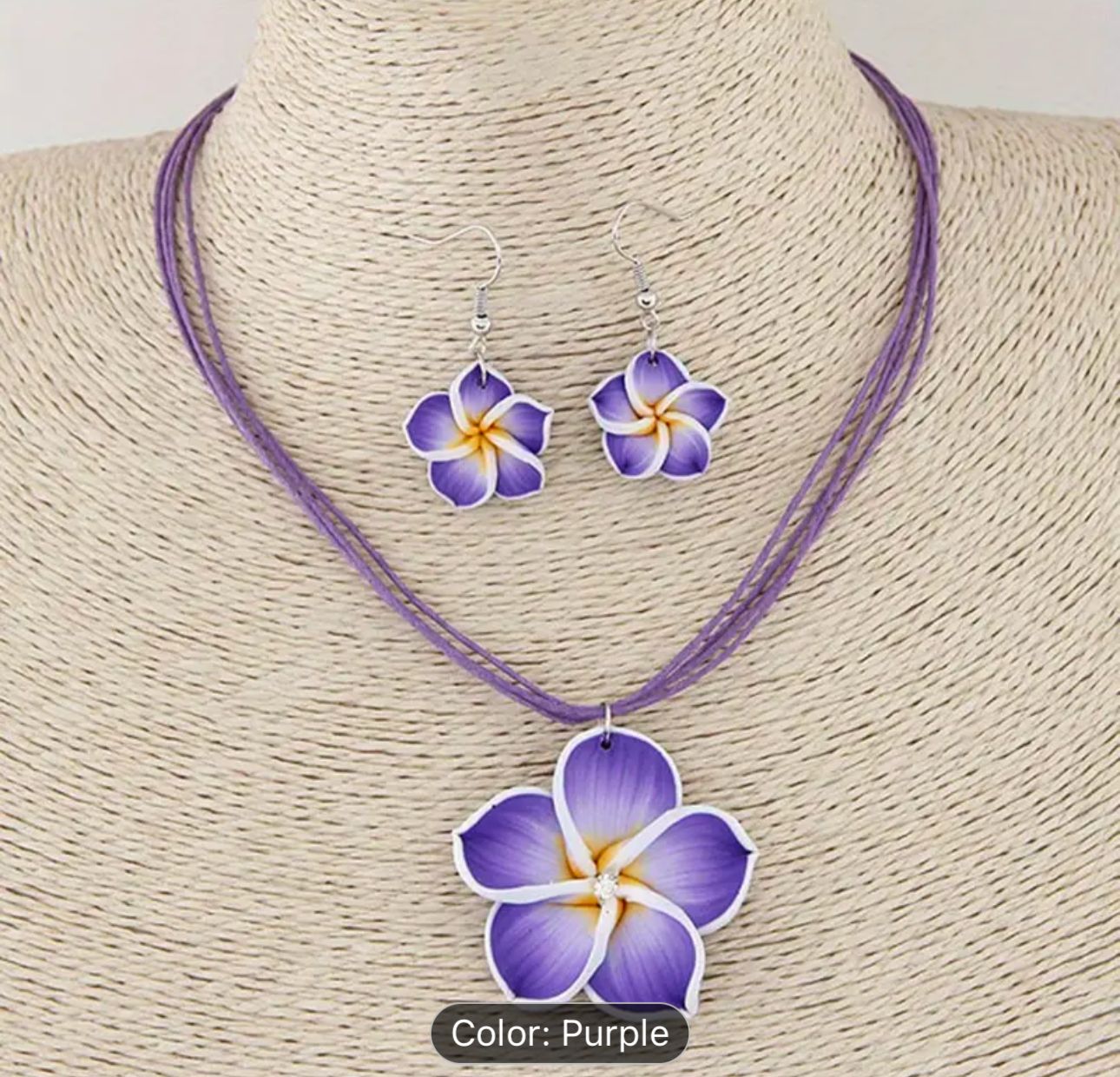 Polymer Clay Flower Necklace Sets with Dangle Earing Women Girl in Germany (Copy)