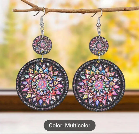 Wooden Multicolor Earrings in Germany