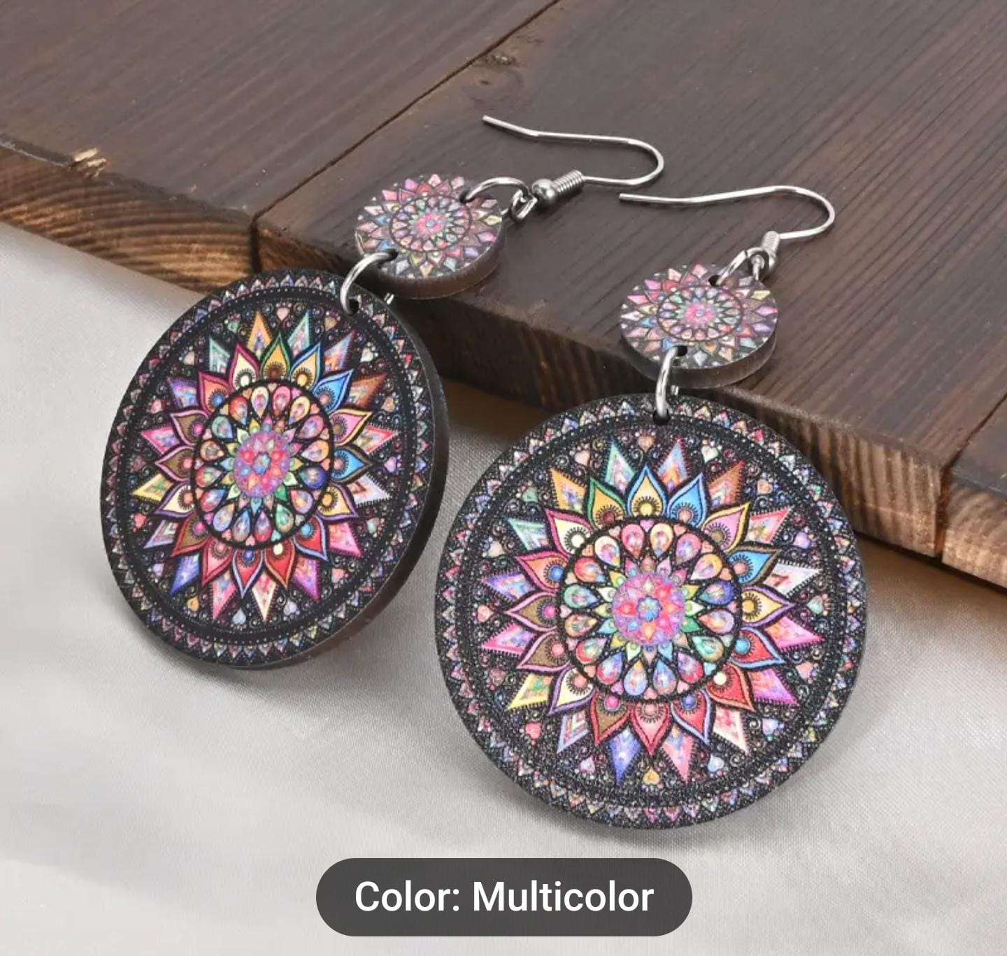 Wooden Multicolor Earrings in Germany