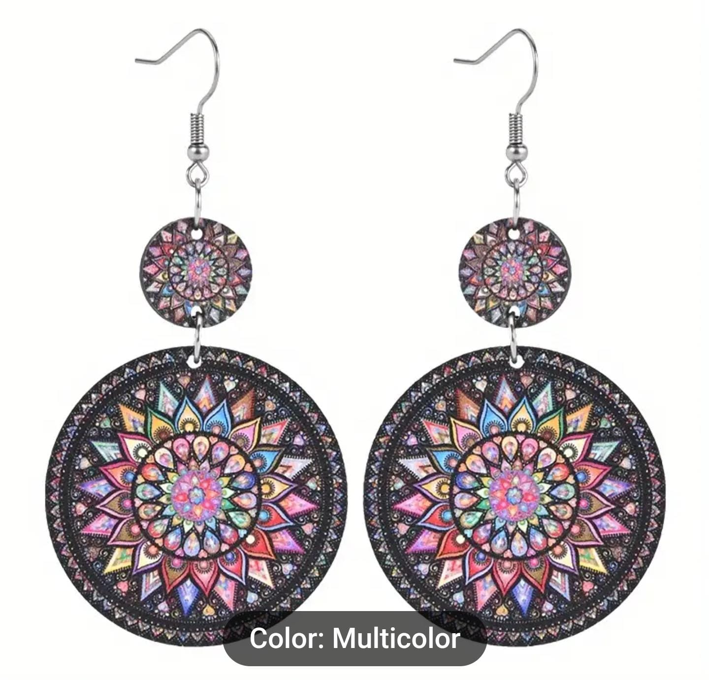 Wooden Multicolor Earrings in Germany