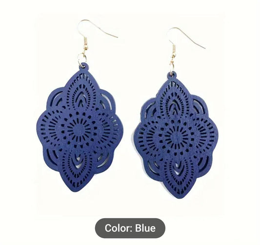 Boho Style Blue Design Earrings in Berlin