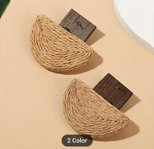 Rattan Dangle Earrings Bohemia Earrings in Munich