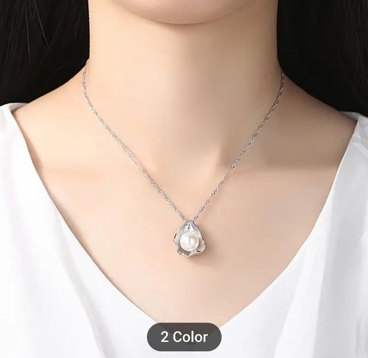 Sterling Silver Shell Pearl Pendant Necklace For Women in Germany