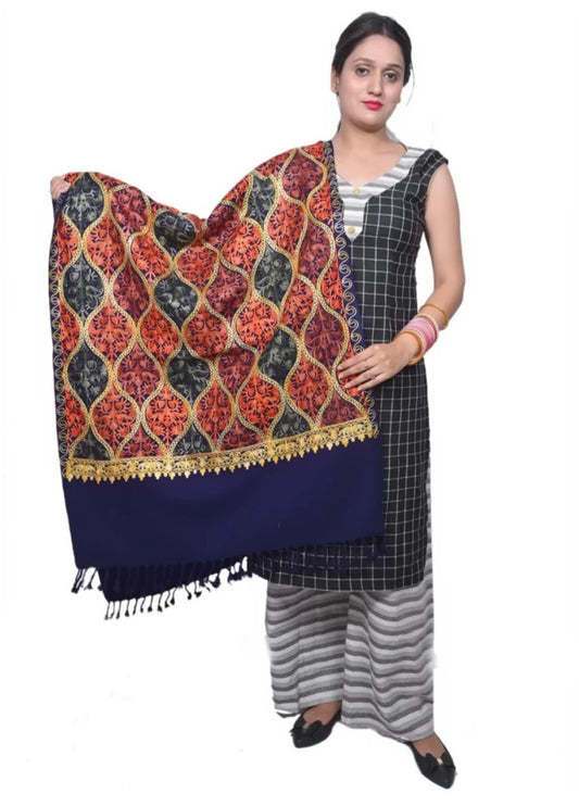 Women's Kashmiri Aari Embroided MATKA Cashmilon Stoles in Germany