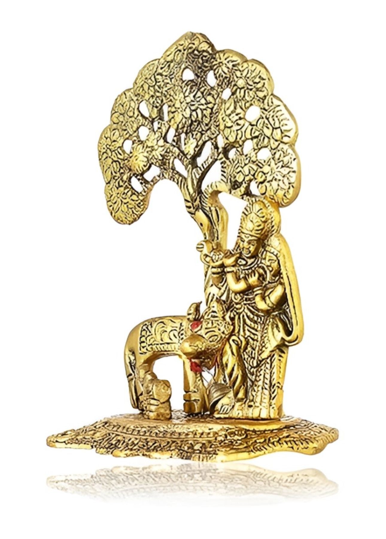 Gold-Toned & Black Metal Religious Idol Showpiece in Germany