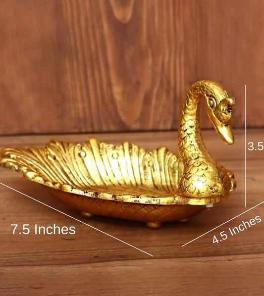 Gold Plated Metal Swan Napkin Holder Showpiece in Berlin