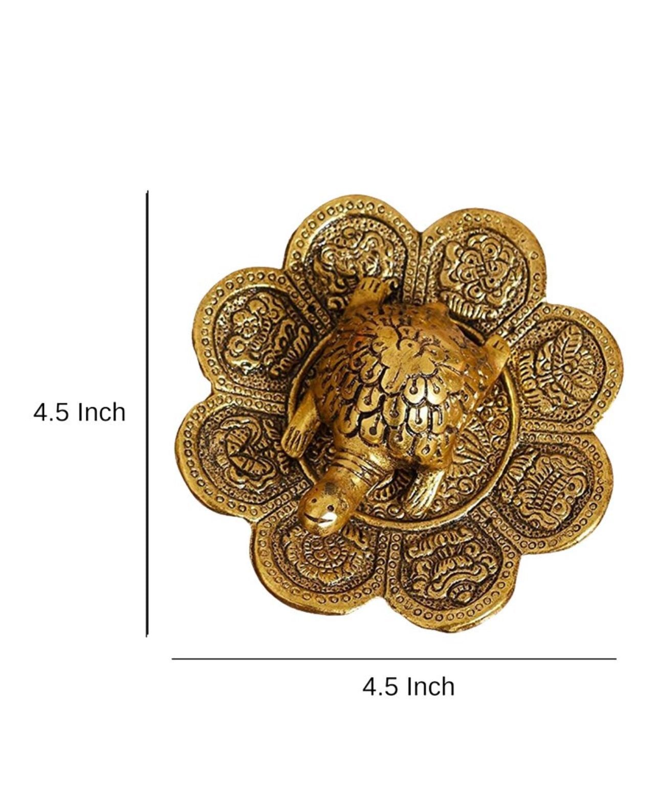 Gold-Toned Tortoise Fengshui Showpiece in Germany