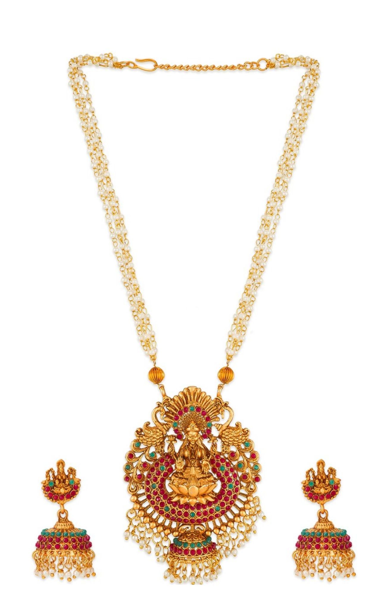 Gold-Plated Gold-Toned Choker Necklace Jewellery Set in Germany