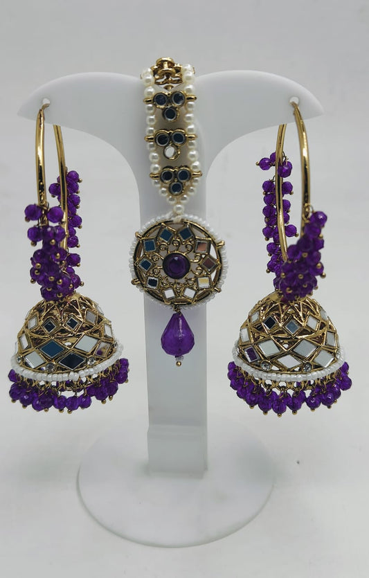 FASHION PARTY WEAR EARRINGS AND MANGTIKKA IN BERLIN