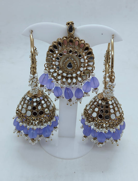 FASHION PARTY WEAR EARRINGS AND MANGTIKKA IN GERMANY